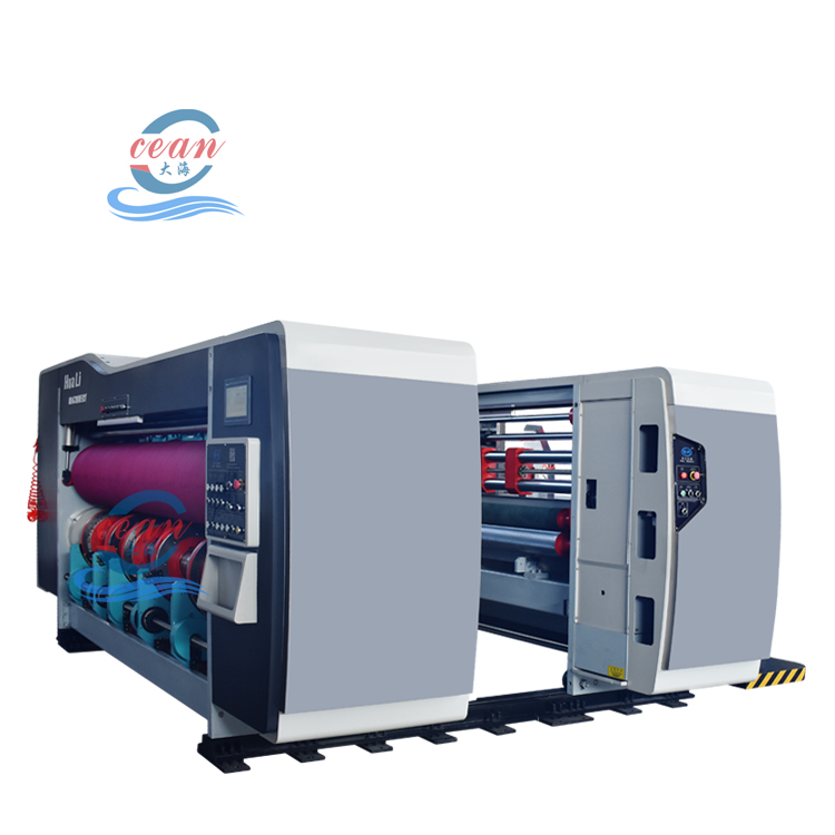 Corrugated Cardboard Carton Box Automatic High Speed Printing Die Cutting Slotting Machine