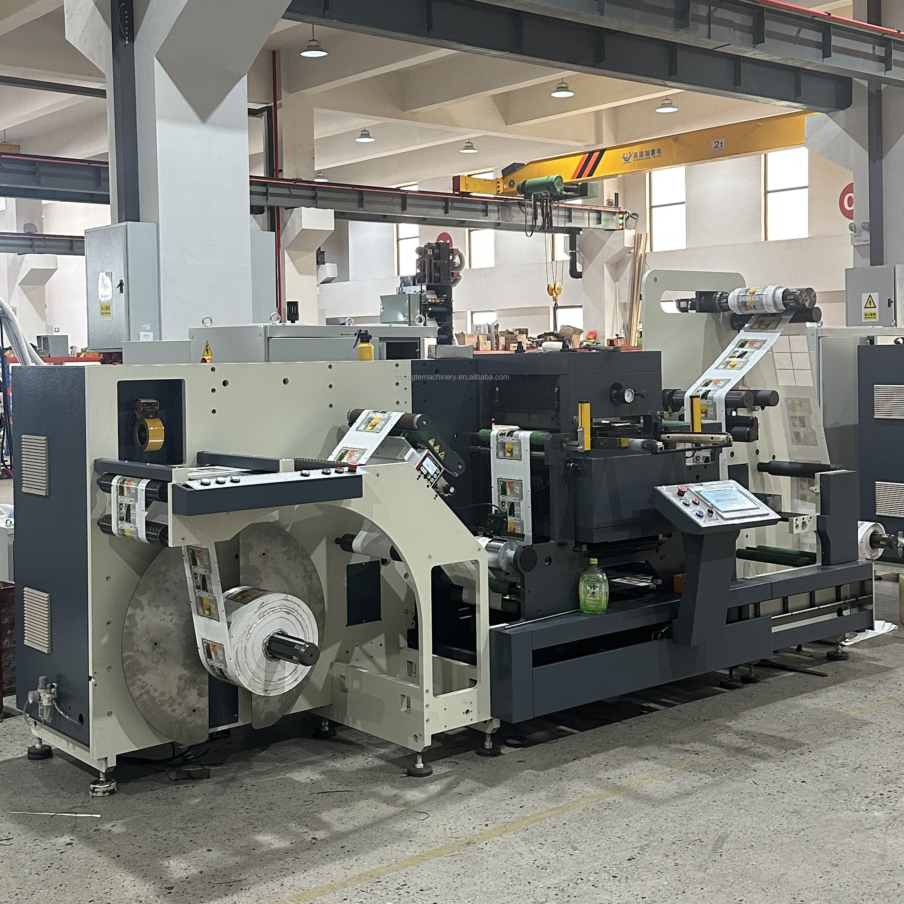 ZMQ-370 China Hot Sale Label Sticker Auto Semi Rotary Die Cutting Machine with Hot Foil Stamping