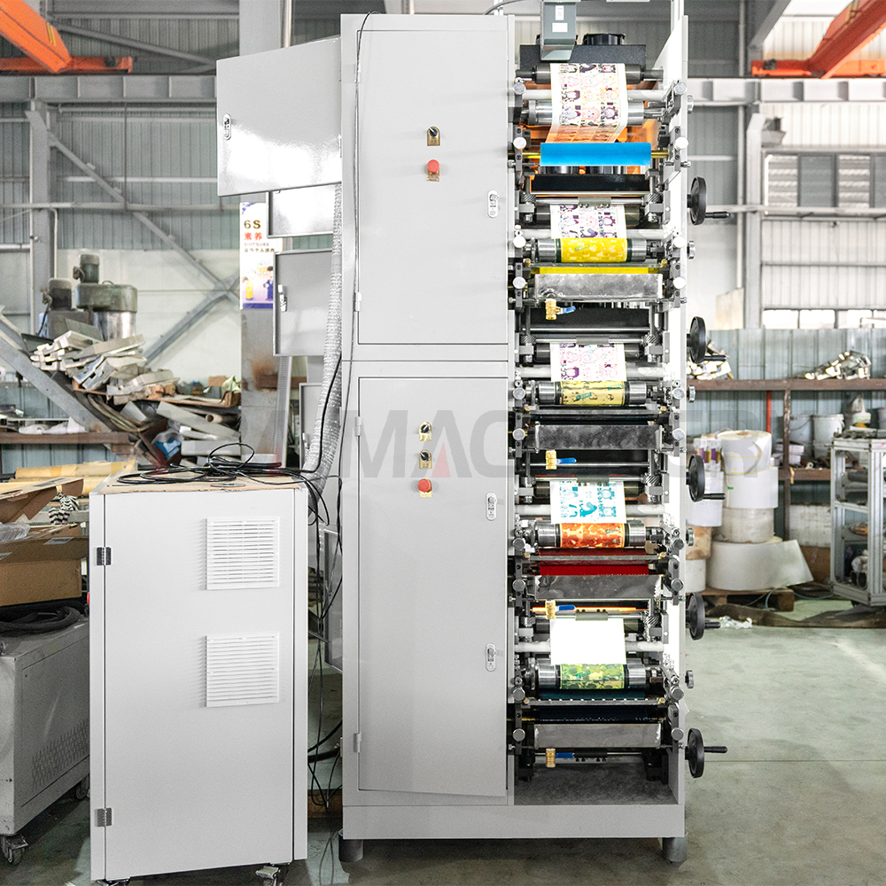 Narrow Web Flexo Printing Machine Tea Tag Printing with Rotary Die Cutting System
