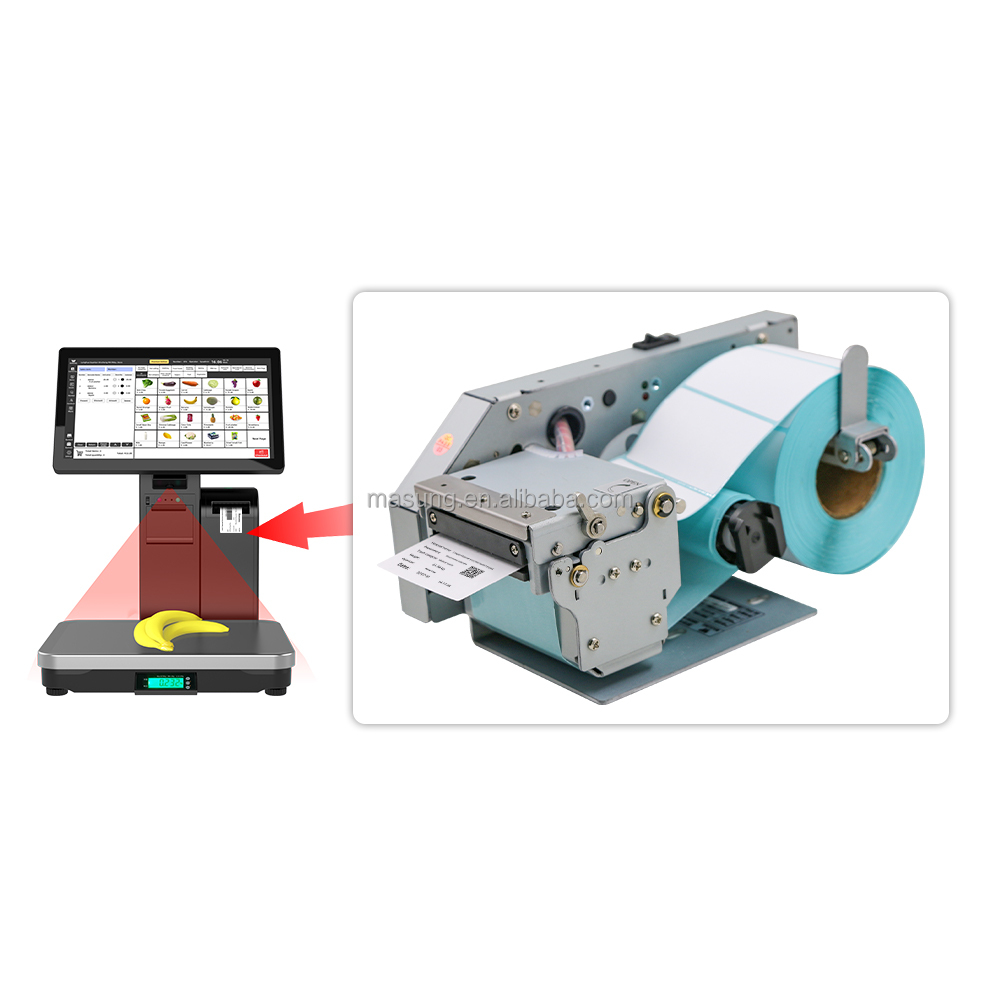 MASUNG MS-LP212A High Speed 58MM Roll To Roll Thermal Shipping Stickers Label Printer ReceiptThermal Label Printer Modules