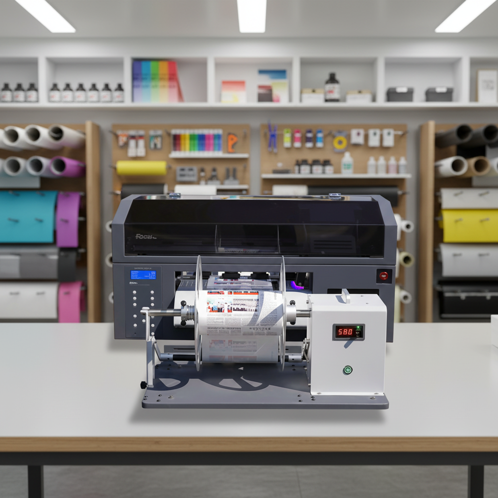 Focus Vesa 830A Automatic New UV Ink Label Printer Roll To Roll Multicolor 1 Year Warranty Ethernet Connectivity