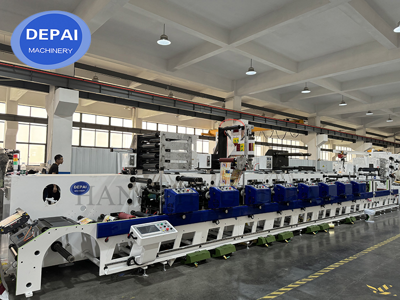 Narrow Web Horizontal Flexographic Label Flexographic Film Letterpress Printing Paper Roll-to-Roll Machine