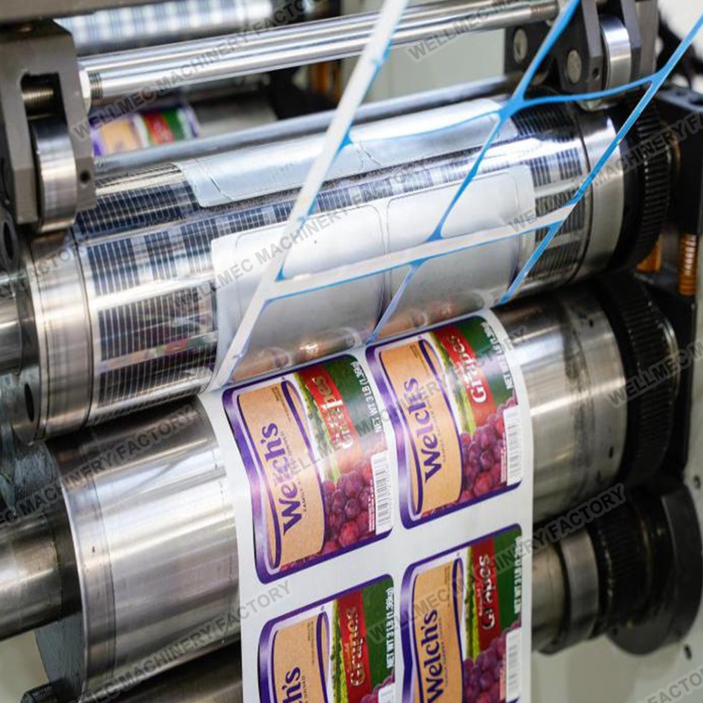 5 Colors UV Flexo Sticker Label Roll to Roll Label Printing Machine Stack Letterpress Printing Automatic Flexographic Printer