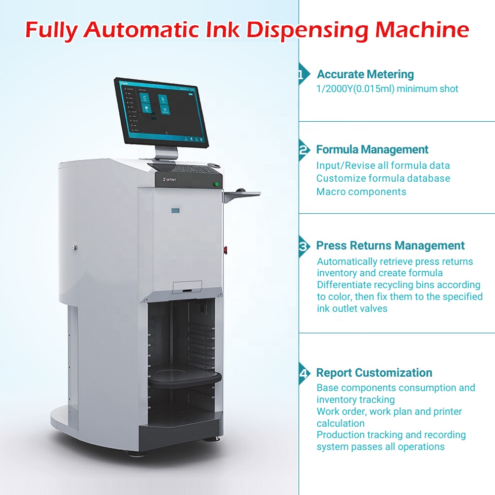 Fully Automatic Ink Dispensing Machine For Gravure Flexo Offset Printing Presses Packaging Labels Posters