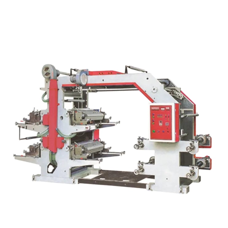 High-Speed Roll-to-Roll Plastic Film Flexo Printing Machine New Condition Stack Type Flexographic Printer Letterpress