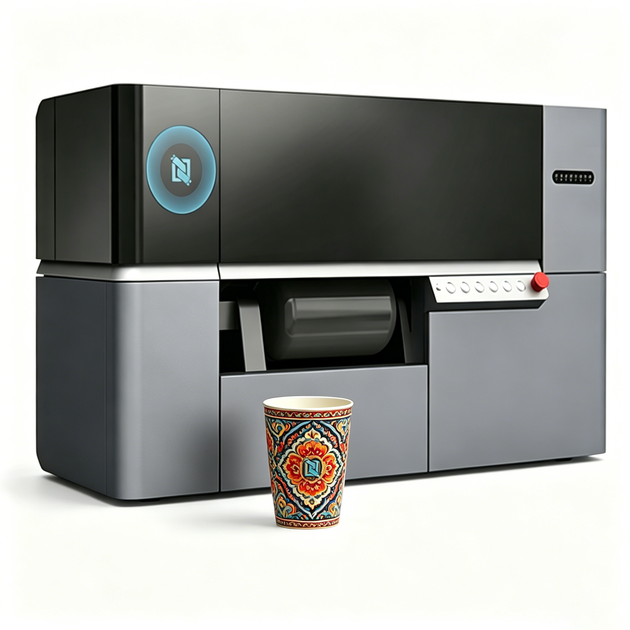 HH-DY80ZM Automatic Desktop Cylinder Printer Water Bottle Cup Fast Printing Easy Maintenance Rotary UV Printing Machine