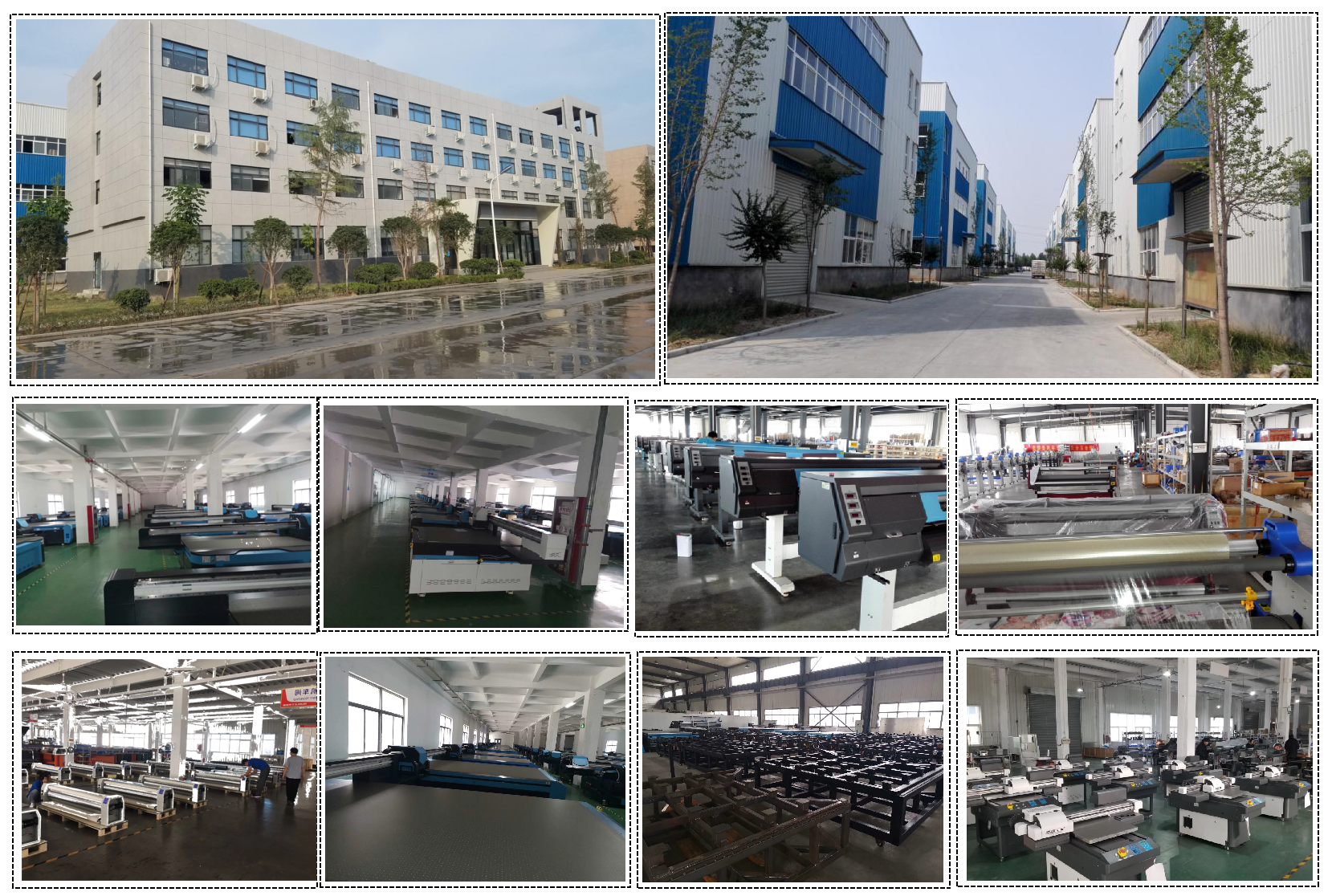 Ribbon printer production factory floor