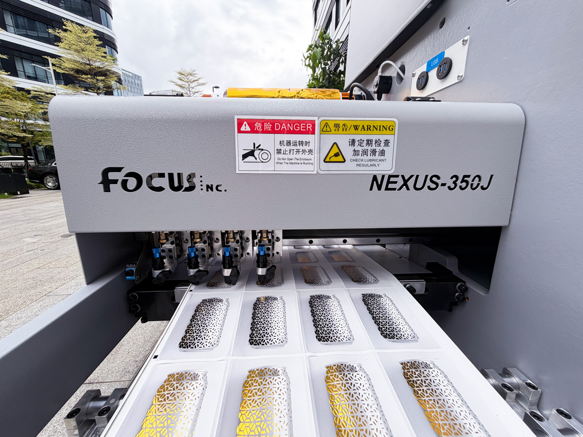 Nexus 350J Full Color UV Roll To Roll Label Printer Sticker Printing Laminating Die Cutting Slitting Rewinding Label Machine