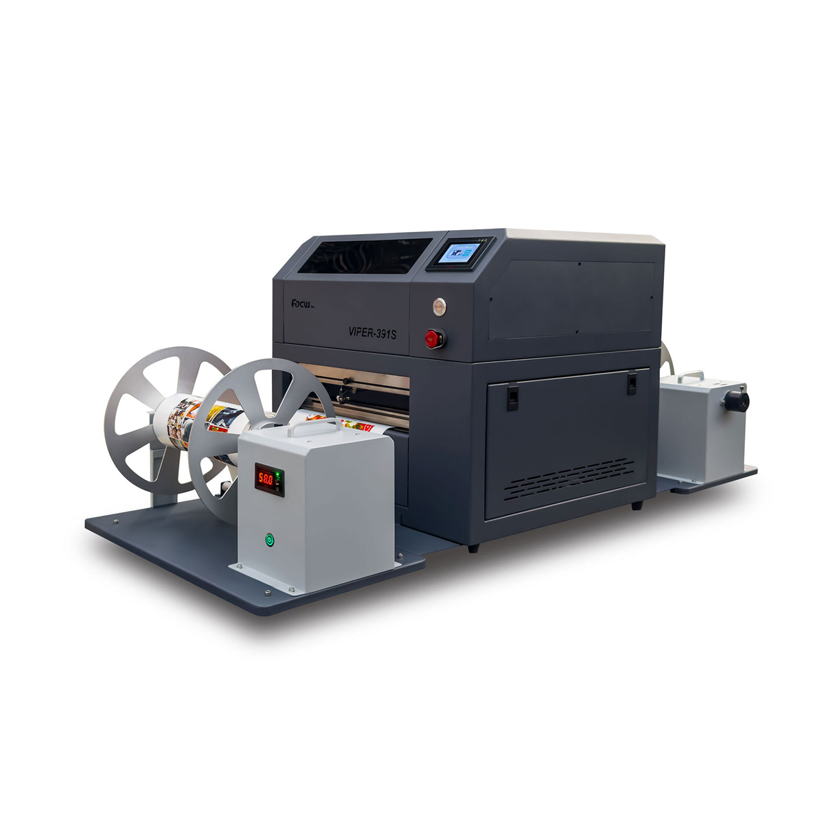 New VIPER-391S Waterproof Label Sticker Printing Machine TIJ Printer Digital Color Inkjet Roll Industrial Flex Printer 1 Year