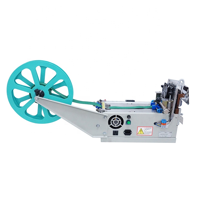 WL-102 Cost-effective Max Cutting Width 100 Mm Hot and Cold Elastic Label Web Ribbon Cutting Machine Automatic
