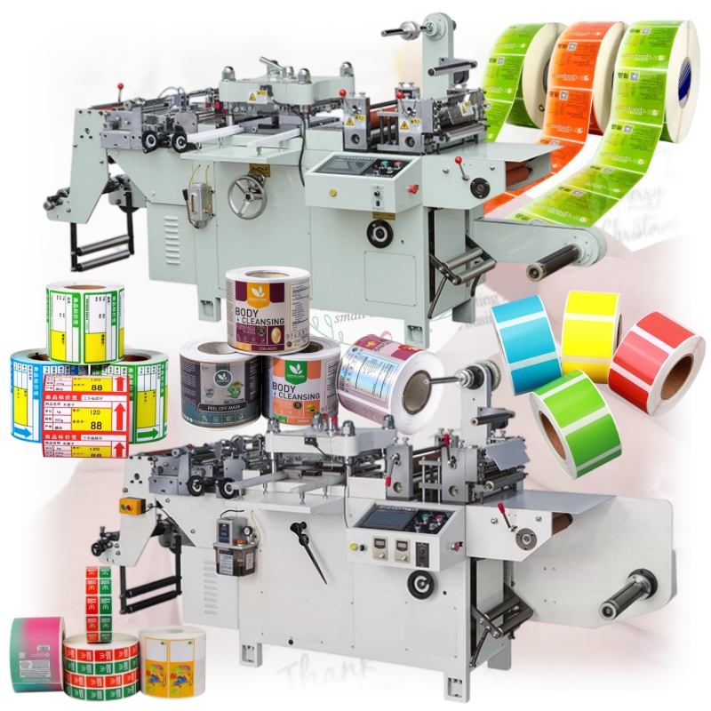 High Quality Flat Bed Digital Die Cutter Rotary Label Die Cutting Machine Blank Label Die Cutting Machine Label Making Machine