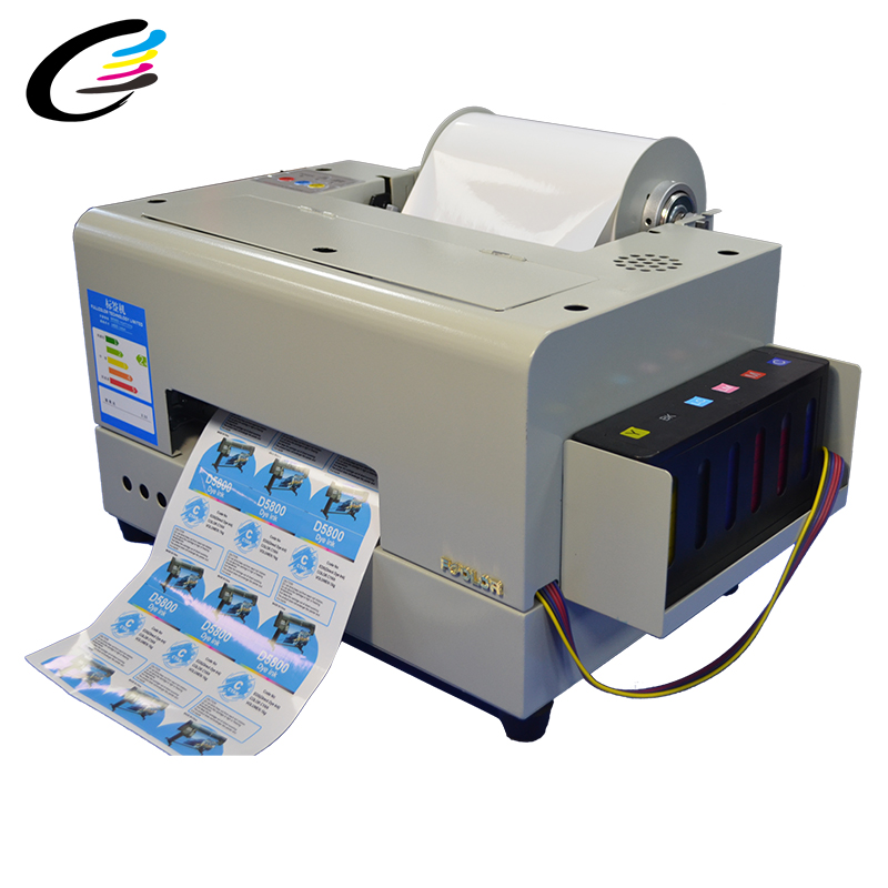 Fcolor Factory Price Digital Inkjet 210mm*50m Roll PET Color Label Sticker Printer Cheap for Bottle Machine