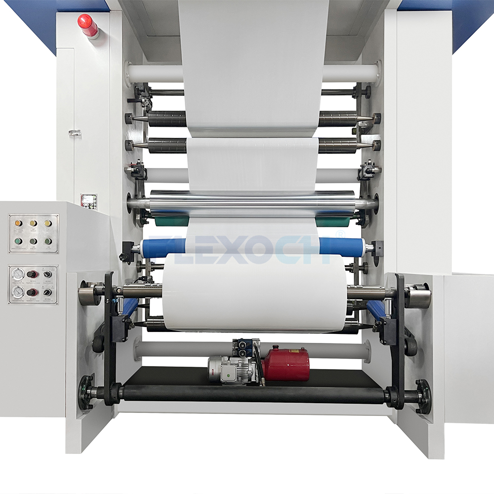 High Speed CI Roll To Roll Flexographic Printing Machine 6 Color Central Drum Flexo Press For Plastic Packaging Film