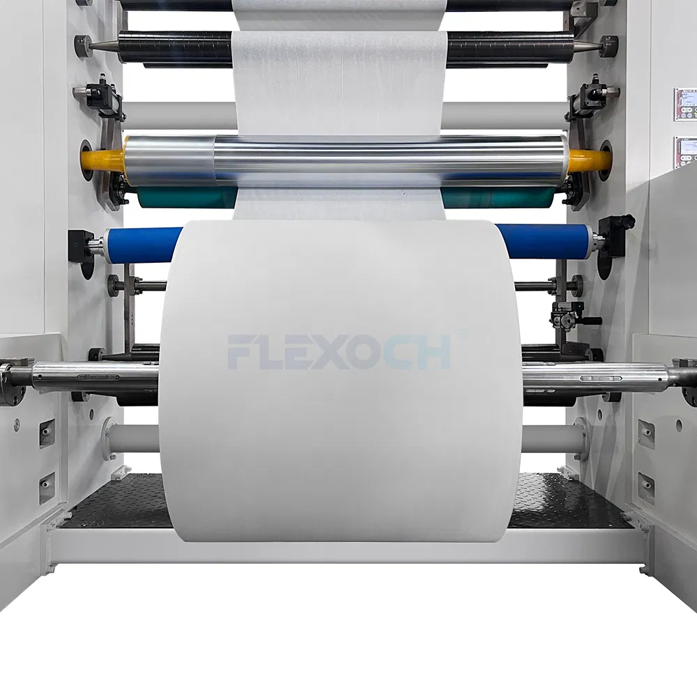 4 6 8 Color High Speed Plastic Bag Paper Cup Ci Central Drum Flexo Printing Print Machine Flexography Printer