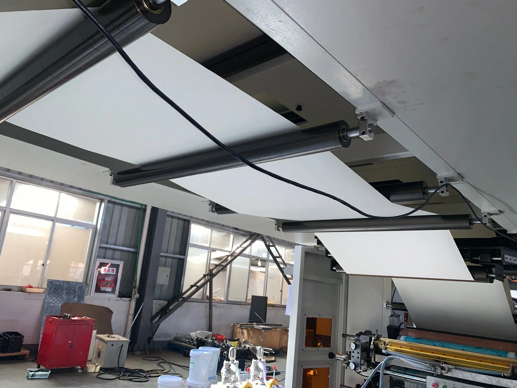 Four Color Ci Central Drum Flexo Printing Machine for Film PE BOPP