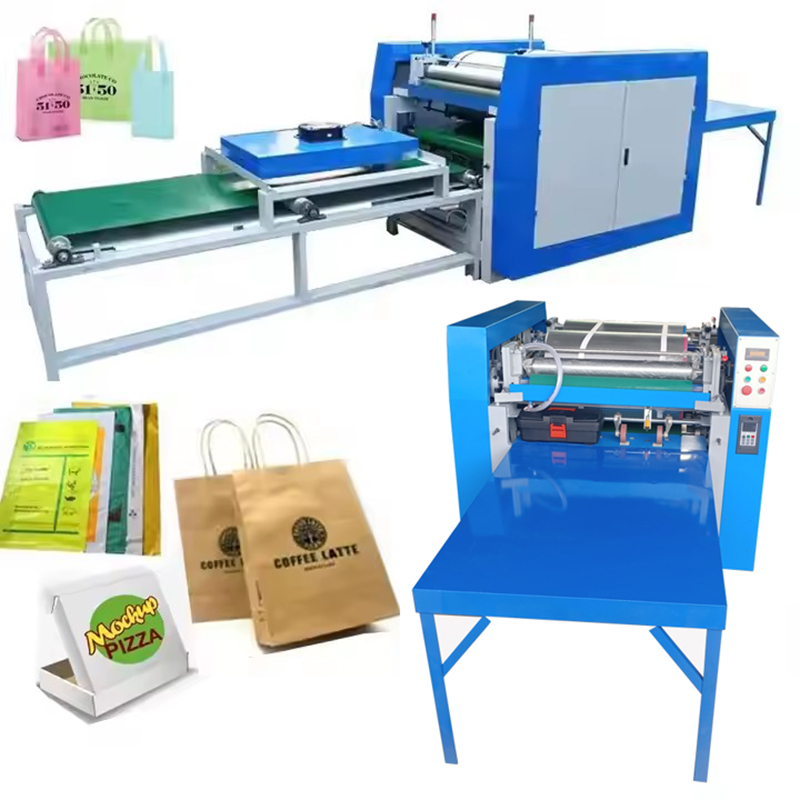 Roll to Roll Flexo Multi Color Pizza Package Box Poly Non Woven Pp Bags Kraft Paper Logo Letter Pattern Printing Printer Machine