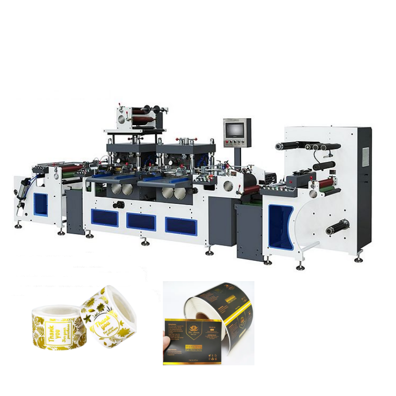 Double-station self-adhesive label high-speed die-cutting machine