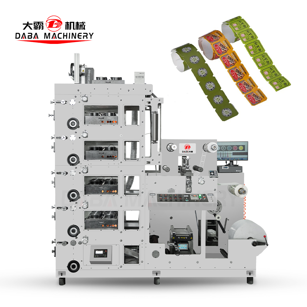 Narrow Web Flexo Printing Machine Tea Tag Printing with Rotary Die Cutting System