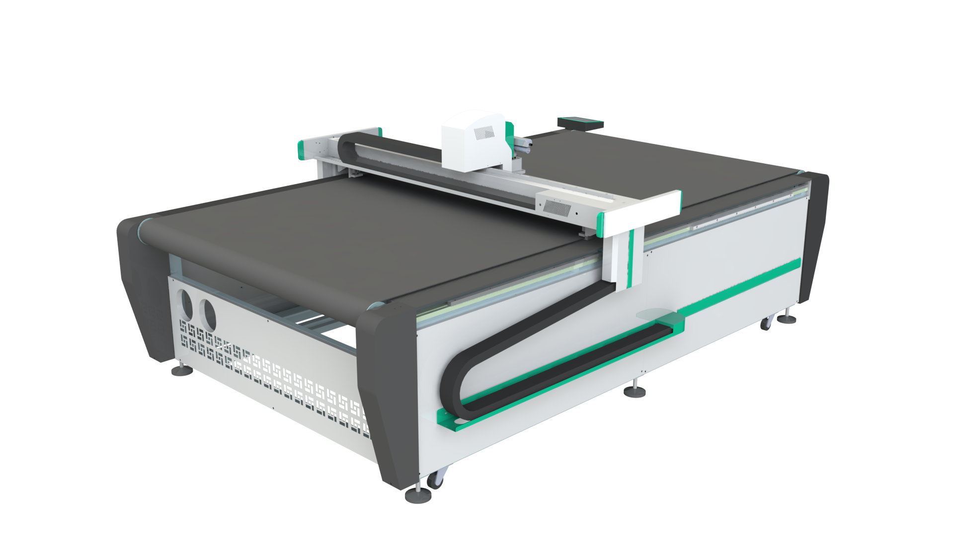 Oscillating knife cutting machine features