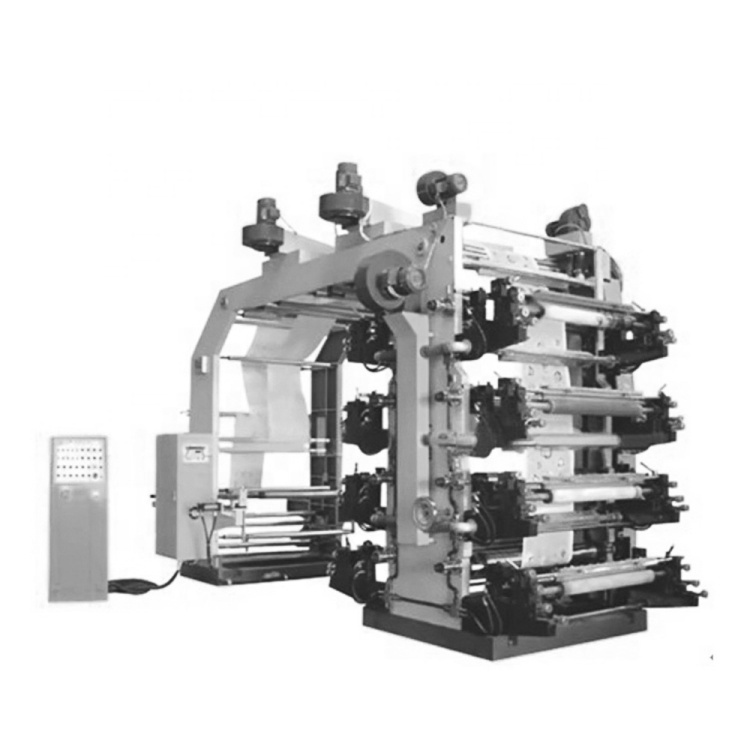 New High-Speed Wide Web CI Automatic 8-Color Flexo Letterpress Roll-to-Roll Doctor Blade PE Bag Paper Bag Label Printer