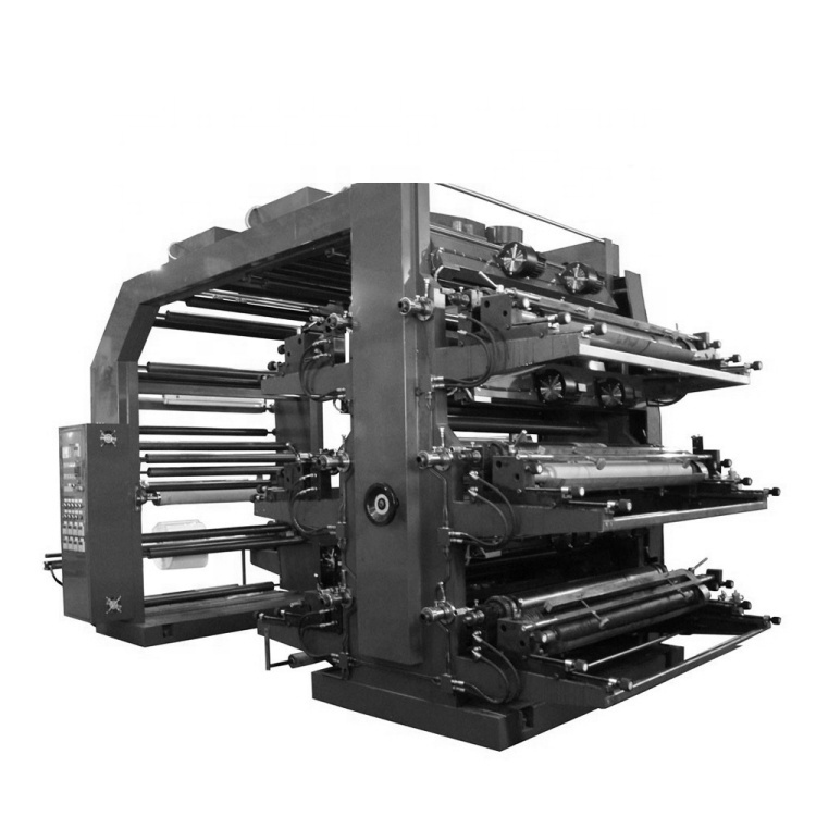 New High-Speed Wide Web CI Automatic 8-Color Flexo Letterpress Roll-to-Roll Doctor Blade PE Bag Paper Bag Label Printer