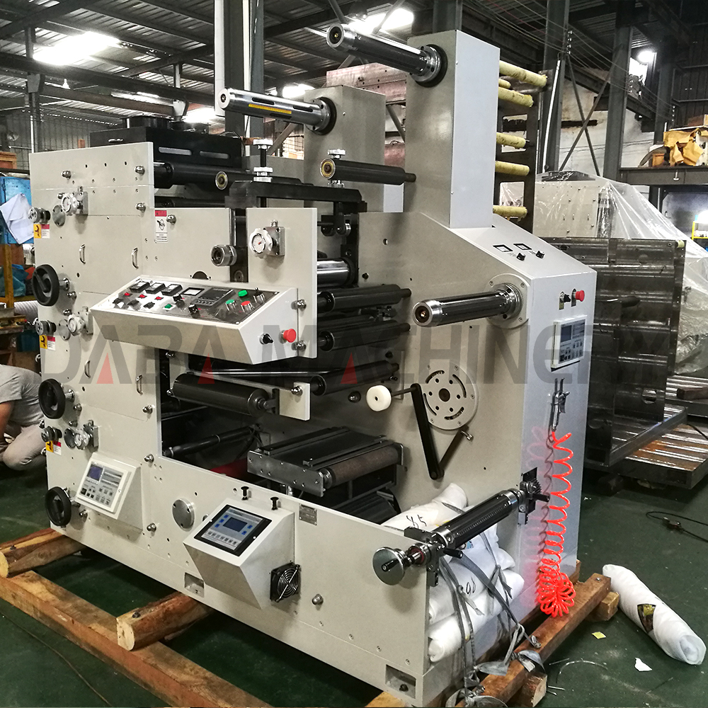 2 3 4 Color Flexo Paper Film Label Roll To Roll Printing Machine