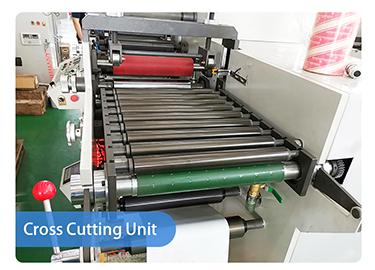 Cross cutting unit