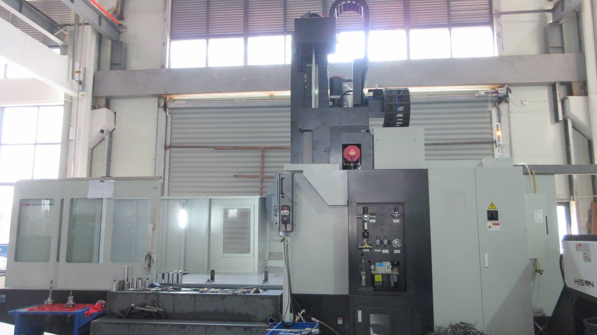 Moveco large machining center for high-precision label machine component manufacturing
