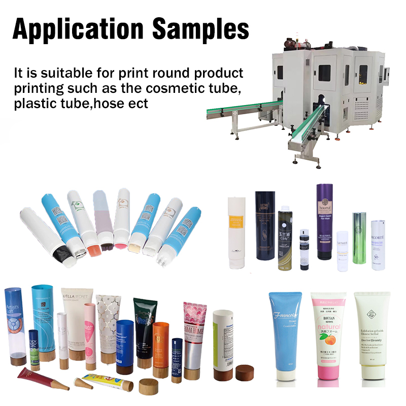 New High Speed 5 Color Rotary Screen Printing Machine Soft Tube Plastic Bottle Germany Servo Turntable Precise Registration UV
