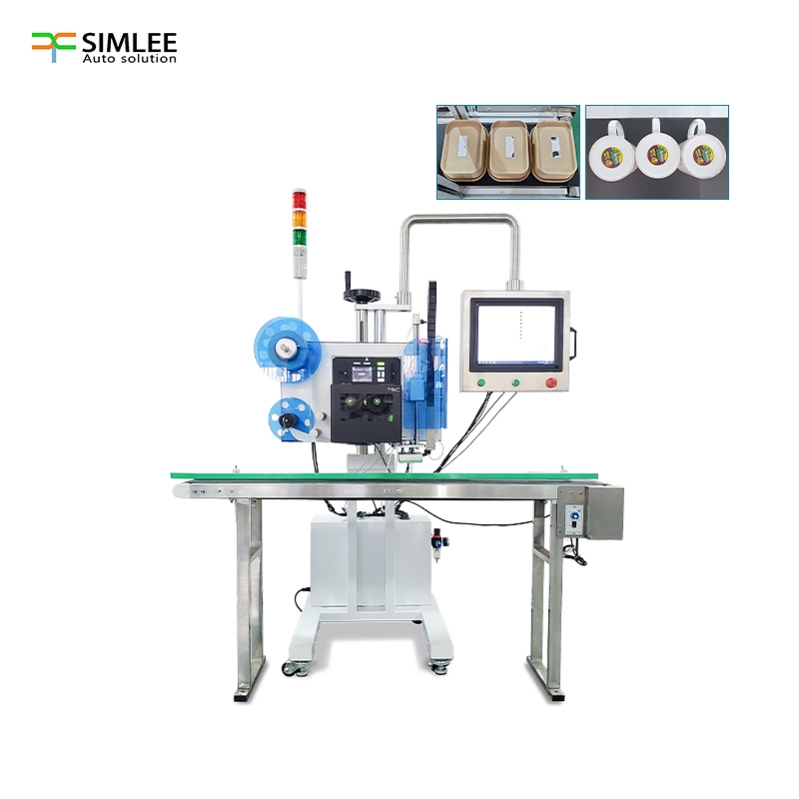 Real-time Printing Line Labeling Machine Automatic Self-adhesive Label Plane Side Online Automatic Printing Labeling Machine
