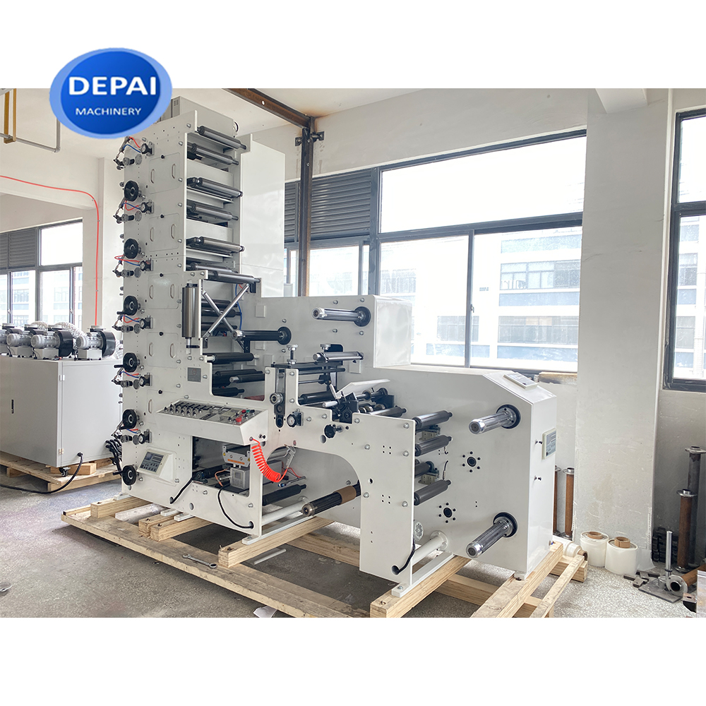 Small Multicolor Label Cutting Flexographic Printing Machine For Card Paper Bag Printing Machine