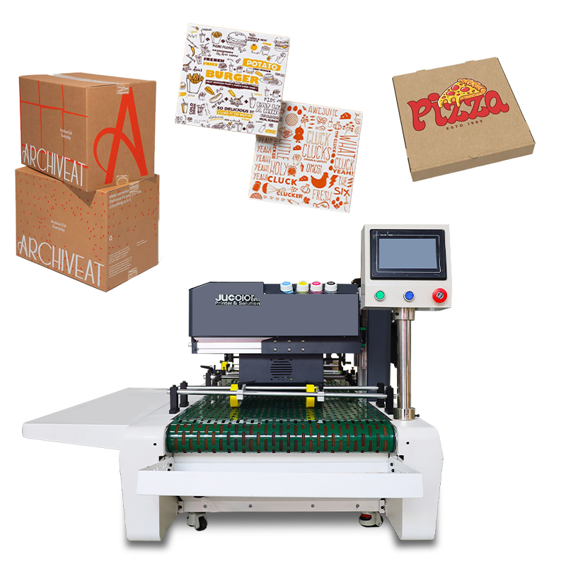 Jucolor SP-600 Single Pass Corrugated Cardboard Printer Dye Ink CMYK Colorful Label Printing Machine One Pass