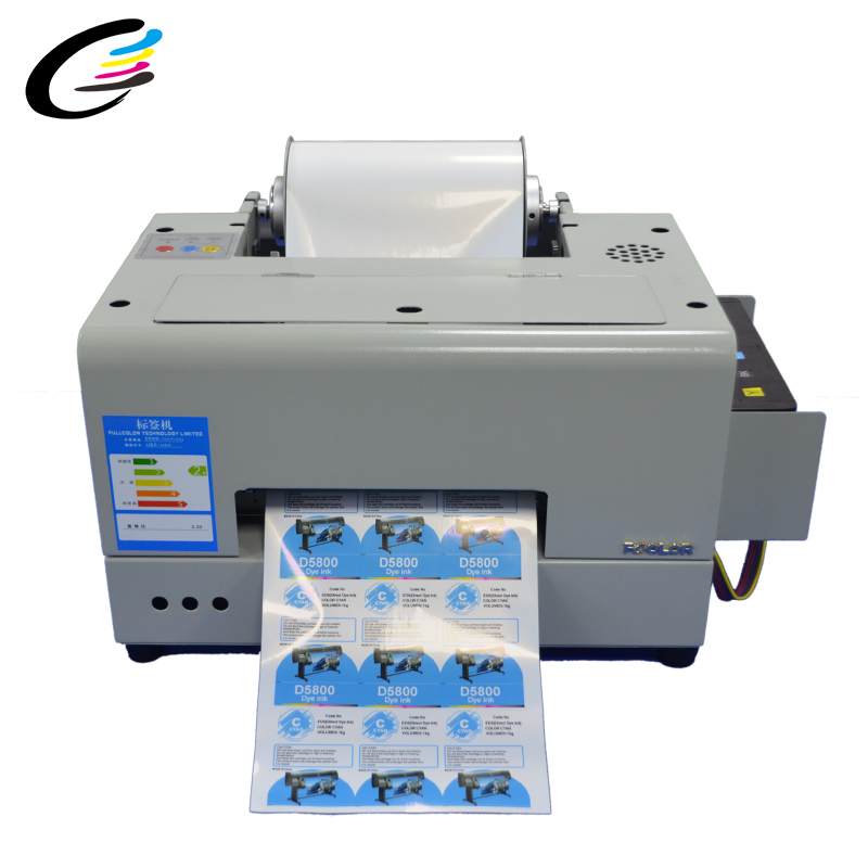 Fcolor Factory Price Digital Inkjet 210mm*50m Roll PET Color Label Sticker Printer Cheap for Bottle Machine