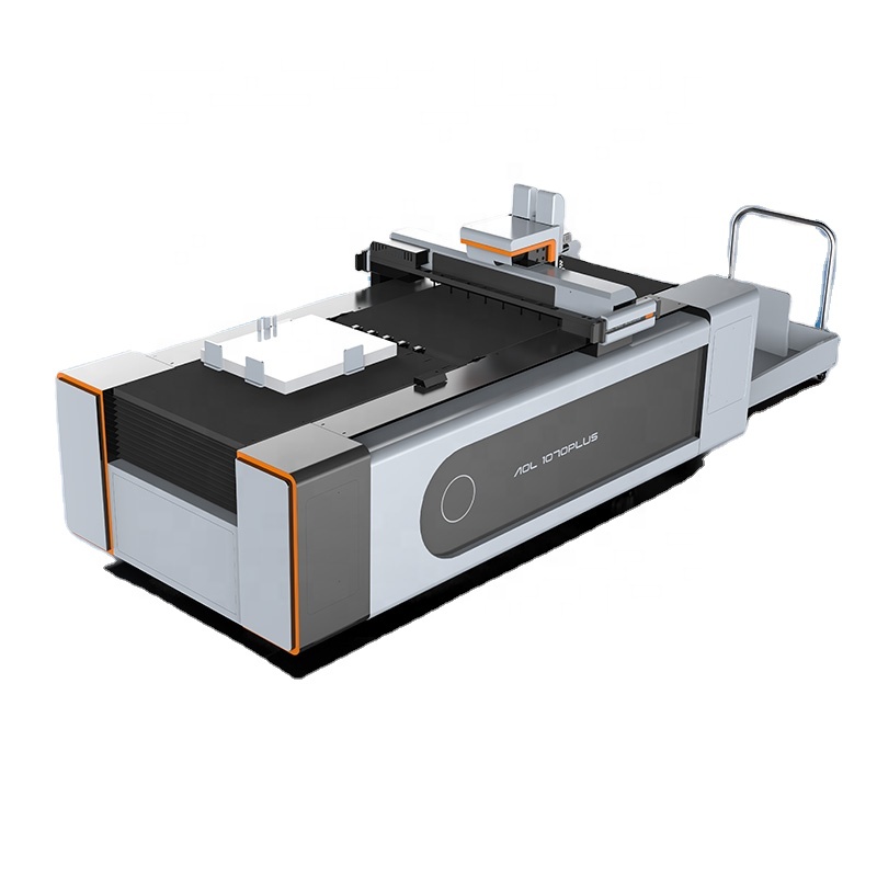 AOL CNC Digital Flatbed Cutter Automatic Advance Sticker Cutting Machine AOL-1070PLUS