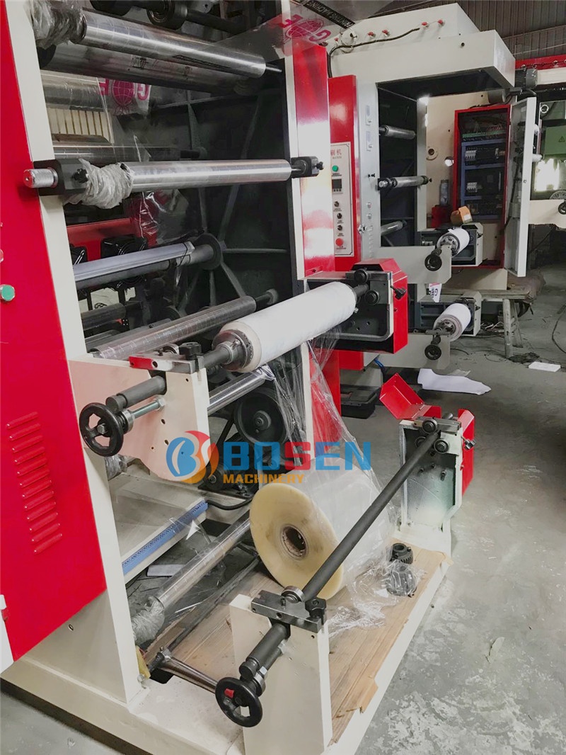 BSYT4-800 4 Color Flexographic Printing Machine With Relief Roll To Roll For Film Flexo Printing Machine