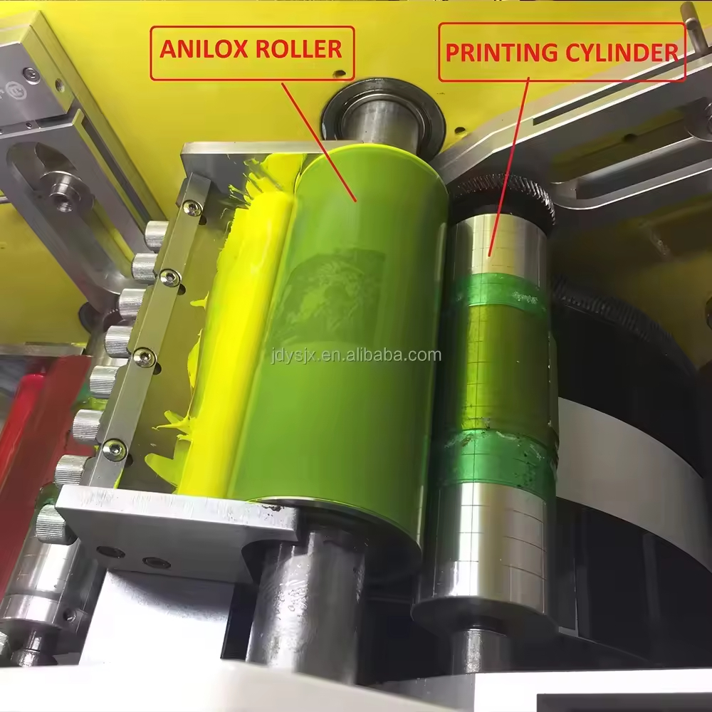 4+2 Color Fully Automatic Roll to Roll Letterpress Flexo Printing Machine for Polyester Satin Ribbon