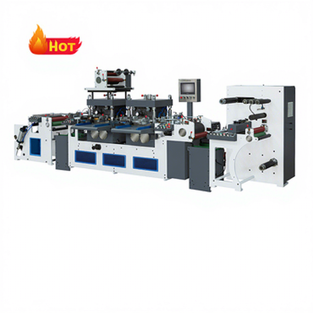 Roll to Roll Golden Label Die Cut Foil Stamping Machine Rotary High Speed Golden Label Hot Foil Stamping and Die Cutting Machine