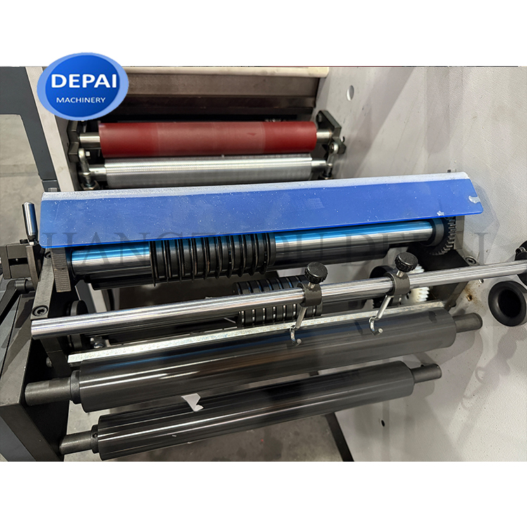 DEPAI 350 Model Intermittent Flexo Printing Labels Semi-Rotary Printed Label Die Cutting Machine