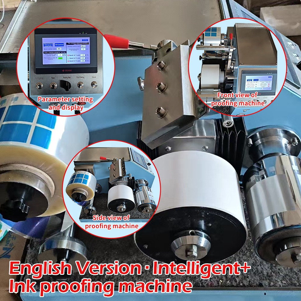 Intelligent Pneumatic Ink Proofing Machine For Gravure Flexo Prepress Lab Packaging BOPP PET Ink R&amp;D And Sampling