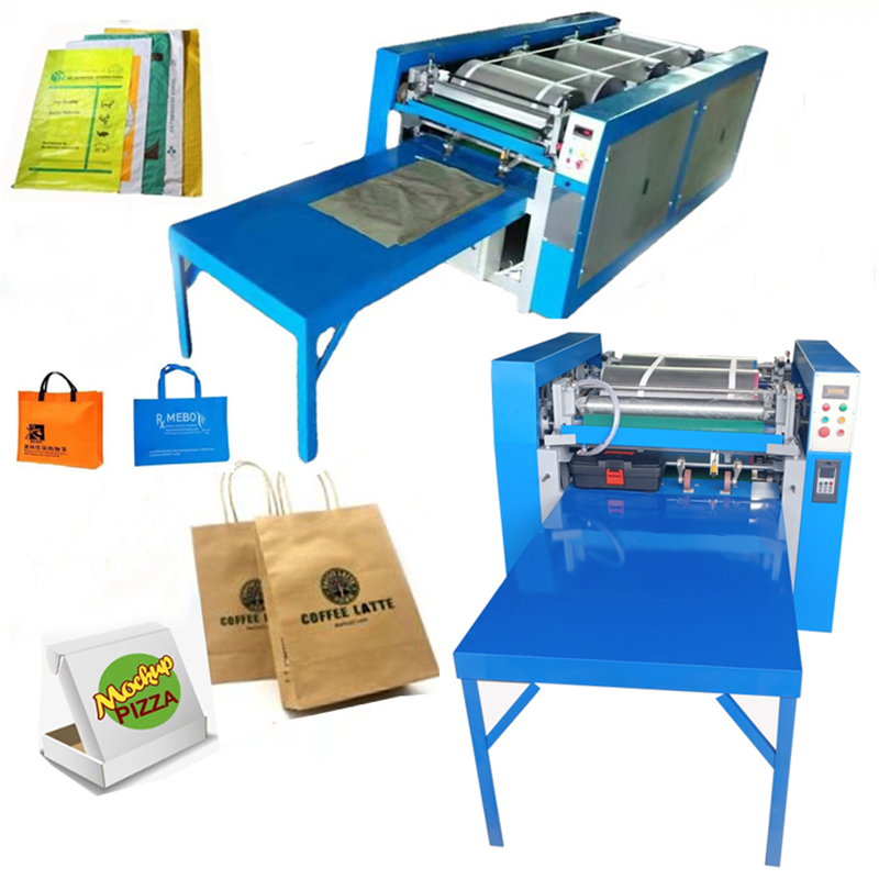 Roll to Roll Flexo Multi Color Pizza Package Box Poly Non Woven Pp Bags Kraft Paper Logo Letter Pattern Printing Printer Machine