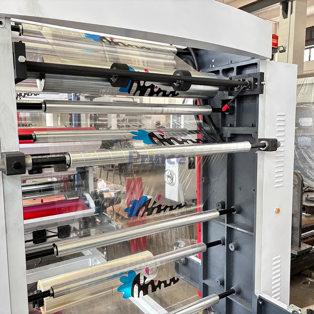 High Speed Flexo Printing Machine Roll to Roll Customized 2 4 6 Color Letterpress PE PVC BOPP Film Flexographic Printing Machine