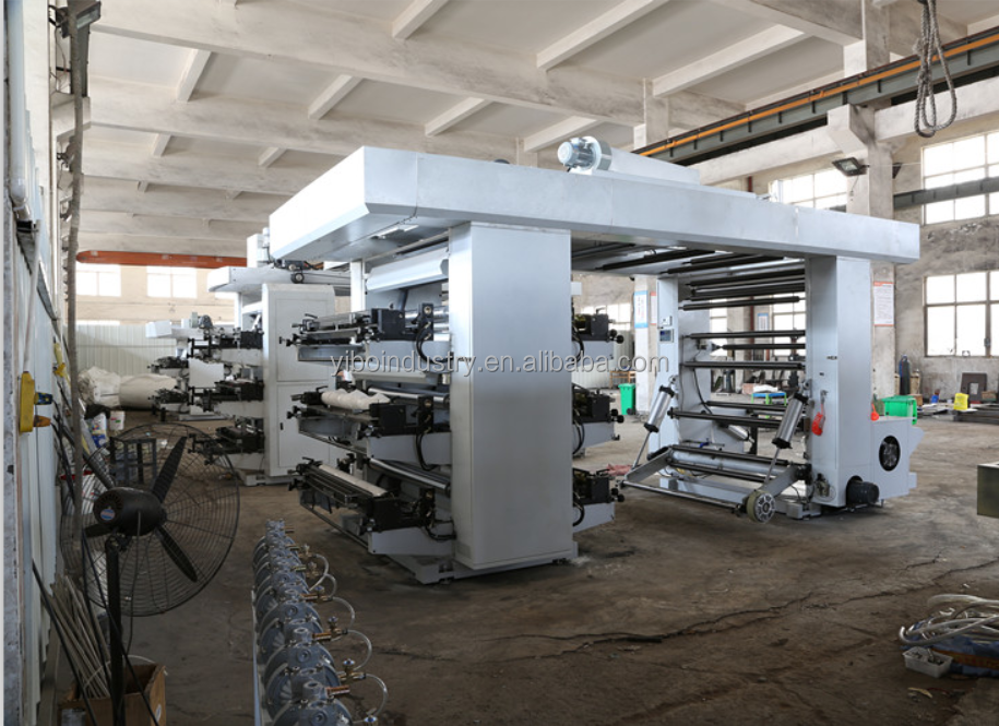 High Quality Plastic Roll Letterpress Label Printing Machine 2 4 6 8 Colour Polypropylene Flexo Printing Machine on Plastic Bags