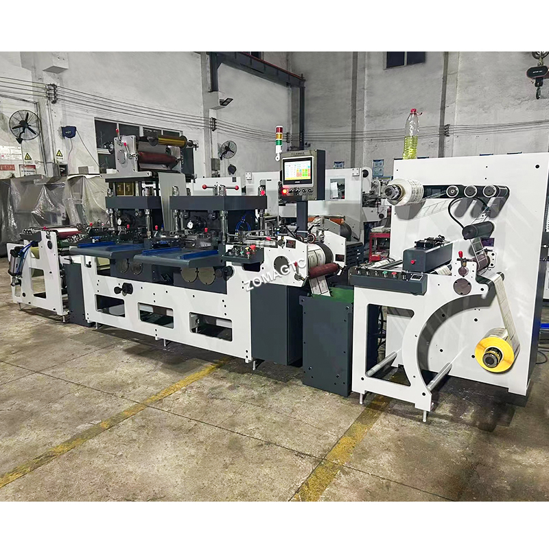 Roll to Roll Gold Printing Machine Golden Foil Printer Flat Die Cutter Rotary Hot Foil Stamping Die Cutting Creasing Machine