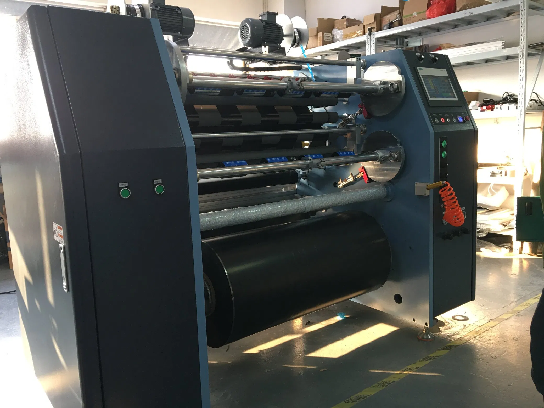 Multi-Functional Thermal Transfer Foil Barcode Ribbon Rewinder Machine UV Fluorescent Ribbon