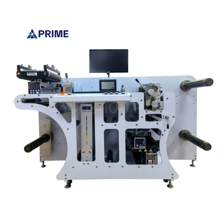 High Precision Narrow Web Flexo Rotary Label Inspecting Machine with Slitting for Self Adhesive Labels Stickers Paper