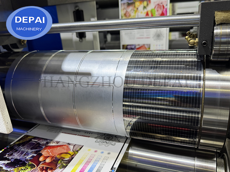 Automatic Intermittent Semi Rotary Flexo Printing and Full Rotary Die Cutting Machine for Label Sticker Making