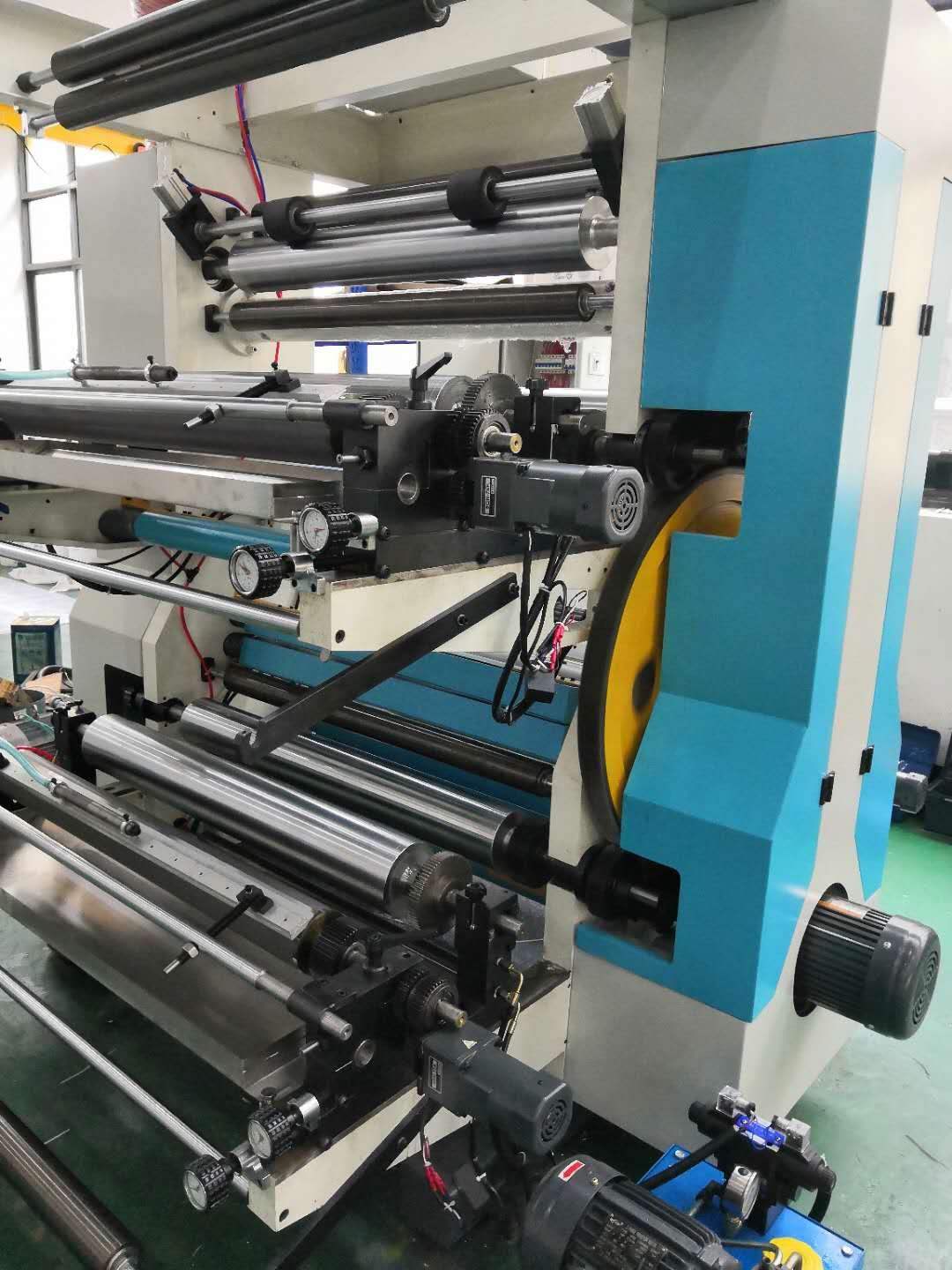 Hangzhou New Design Automatic 4 Color Flexo Printing Machine for Paper and Plastic Film Roll Letterpress Plate Type