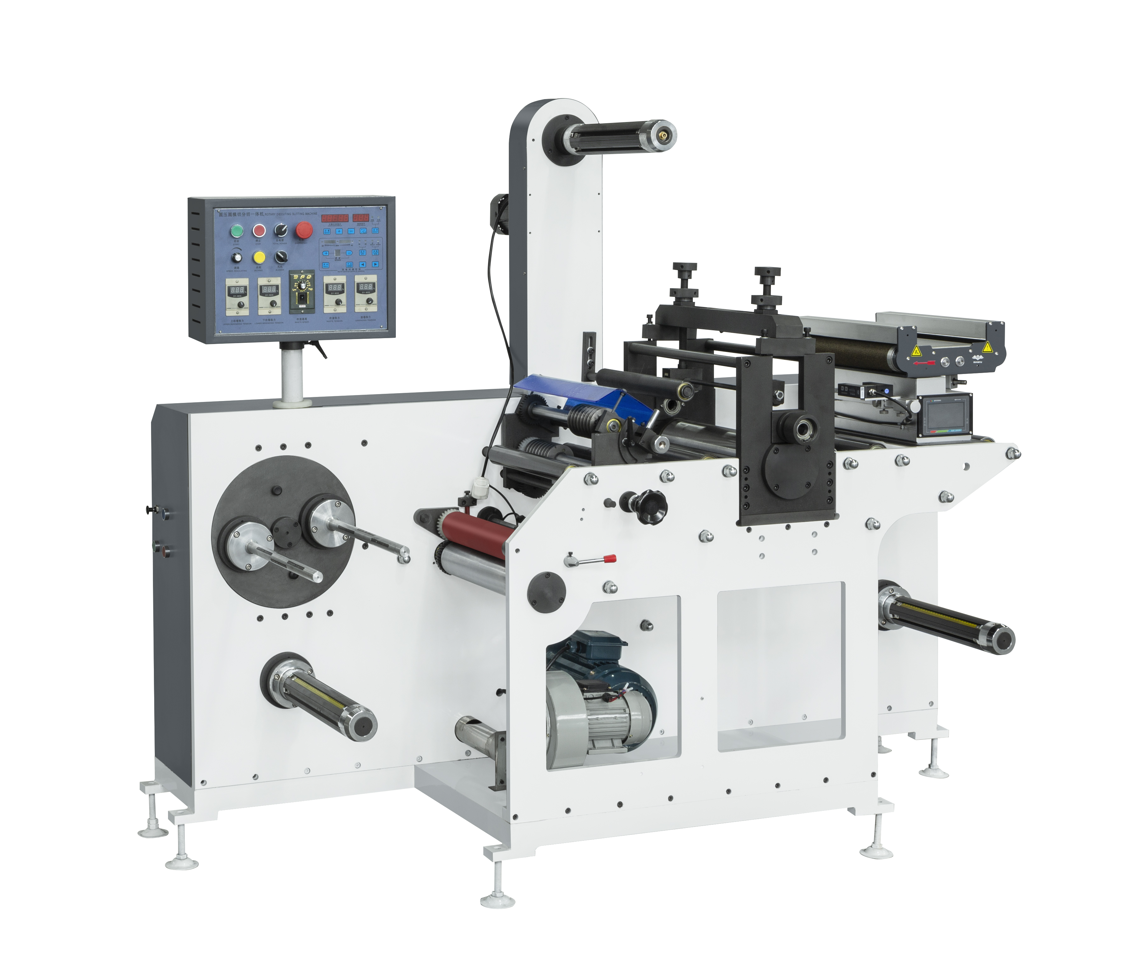 Factory Best Sale Automatic Rotary Die Cutting Cutter Tower Rewinder Slitting Label Adhesive Sticker Paper Processing Machinery