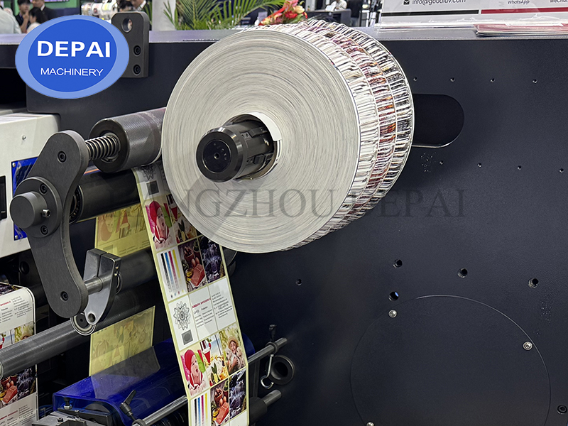 Automatic Intermittent Semi Rotary Flexo Printing and Full Rotary Die Cutting Machine for Label Sticker Making