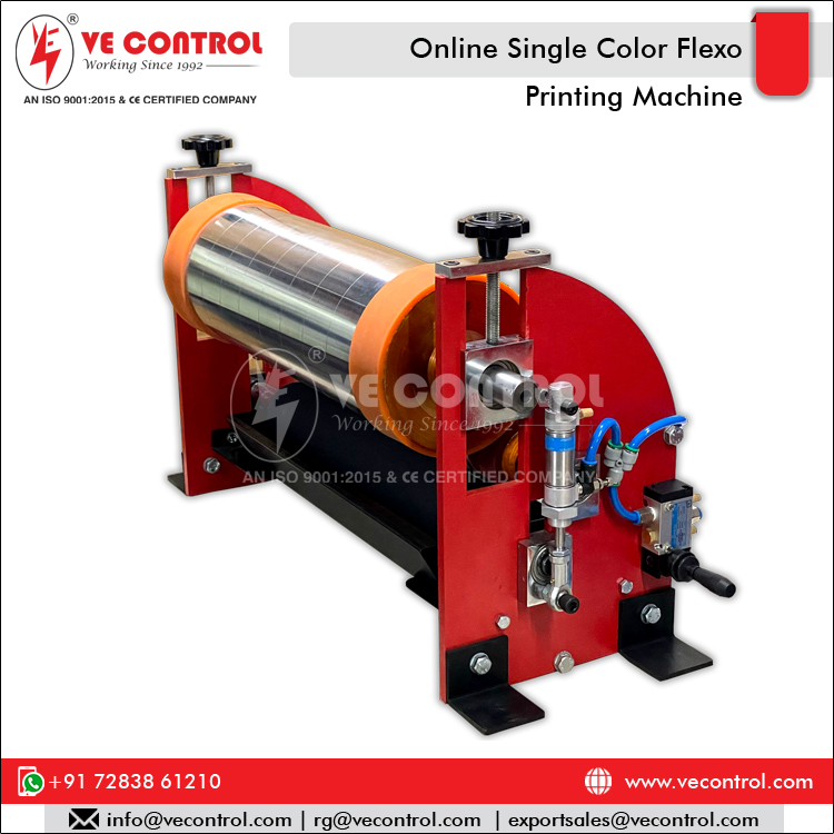 Industrial Grade One Color Online &amp; Inline Portable Mini Flexo Printing Machine From India